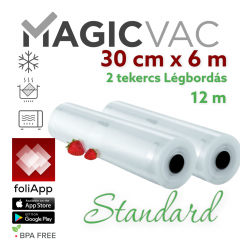Magic Vac® Standard légbordás vákuumfólia tekercs 30 x 600 cm (2 db/csomag)