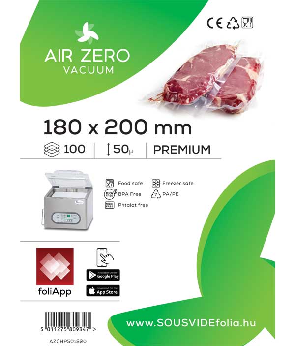 Air Zero Easypack vákuumtasak 18x20 cm (csak csomagoláshoz, 100 db)