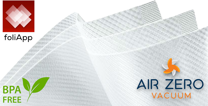 200 x 250 mm AirZero Légbordás Vákuum zacskó (100 db)