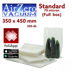 Vákuumtasak 350 x 450 mm Standard 70 micron (500 db)