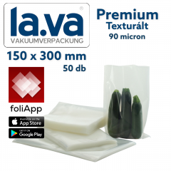 Lava Premium texturált vákuumzacskó 15 x 30 cm (50 db)
