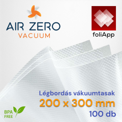 200 x 300 mm AirZero légbordás vákuumtasak (100 db)