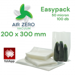 200 x 300 mm Air Zero Easypack Vákuumtasak csak csomagoláshoz (100 db)